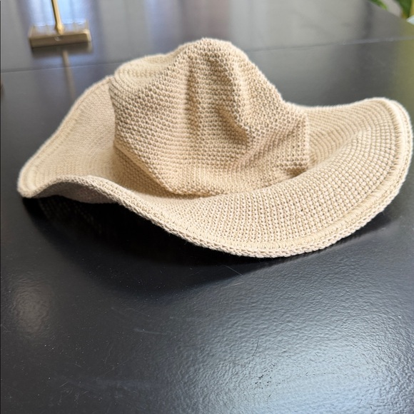 Accessories - Beige Knit Sun Hat